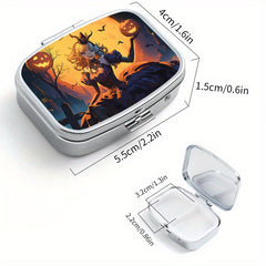 Compact 2 Compartment Pill Organizer for Travel & Daily Use