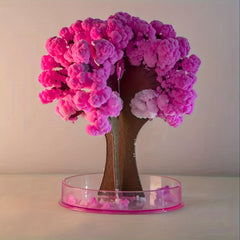 Paper Christmas Tree Blooming Crystallization Experiment