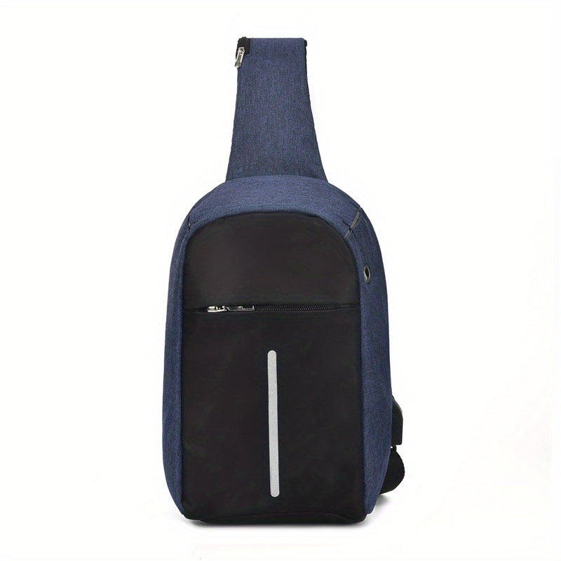 Anti Theft Sling Bag Lightweight Sports Gym Chest Bag Zipper Crossbody Bag