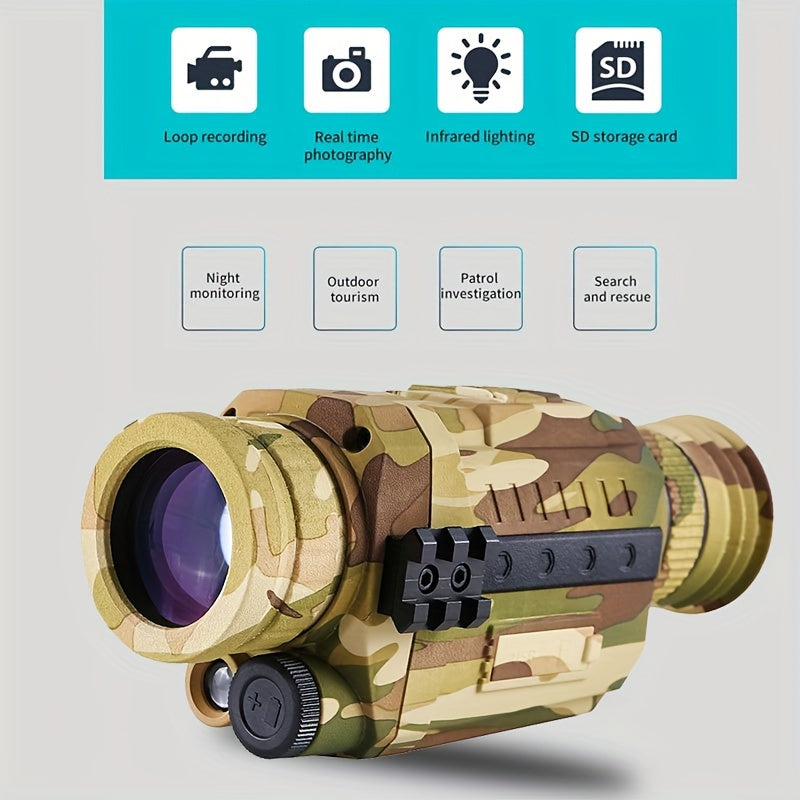 Night Vision Monocular 5X Optical Magnification 8X Digital Zoom