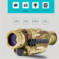 Night Vision Monocular 5X Optical Magnification 8X Digital Zoom
