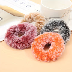 Plush Hair Tie High Elasticity Ponytail Hair Rope Women Hair Accessory