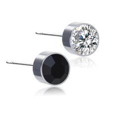 Men's Stainless Steel Drill Ear Pins Ear Cuffs Earrings