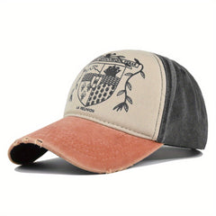 Graffiti Print Block Baseball Cap Unisex