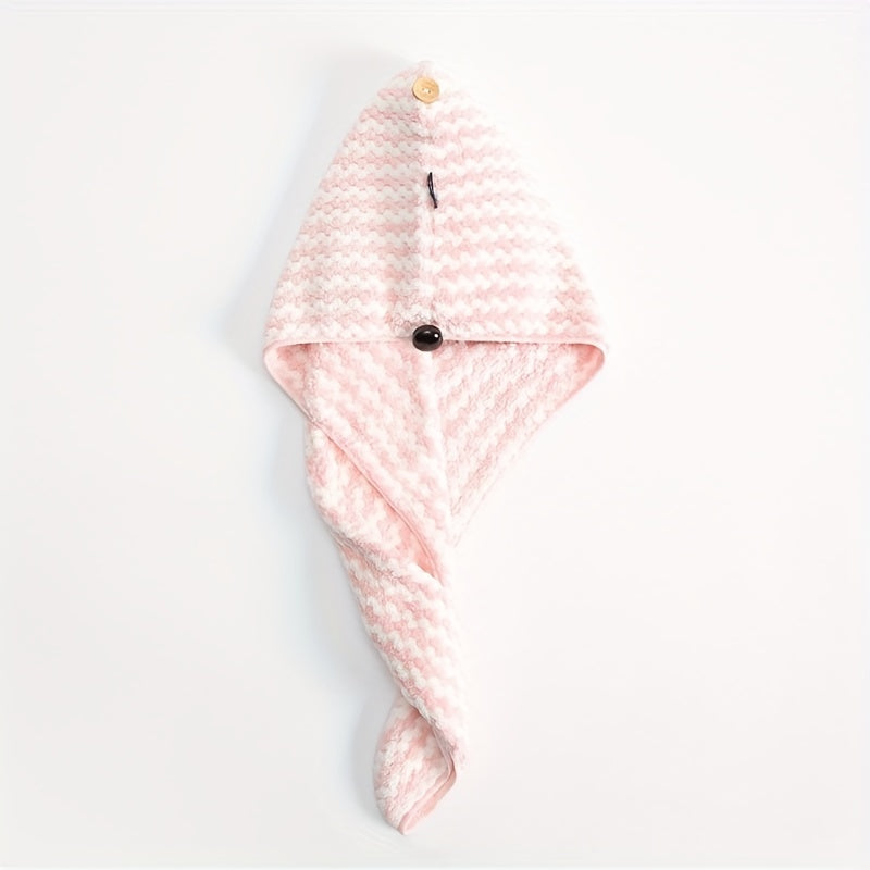 Soft Microfiber Hair Drying Cap Towel Absorbent Quick-drying Shower Cap
