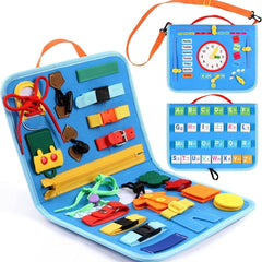 Montessori Busy Board For Kids - 25 Activities
