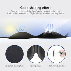 Blackout Eye Mask Sleep Comfortably & Block Out Light Travel Friendly