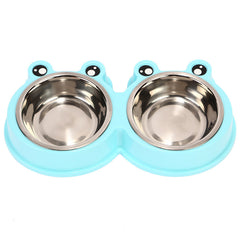 Cartoon Pattern Double Feeding Bowl for Pets