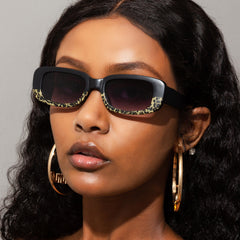 Square Rectangle Sunglasses Women Ladies Vintage Driving Glasses