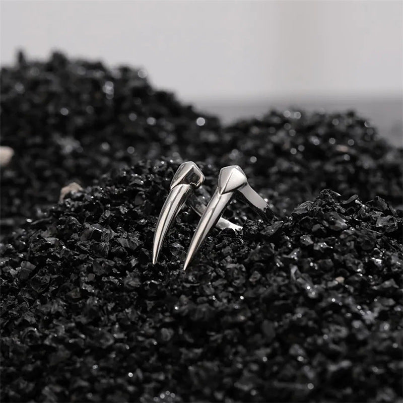 Gothic Black Skull Ring for Men Women