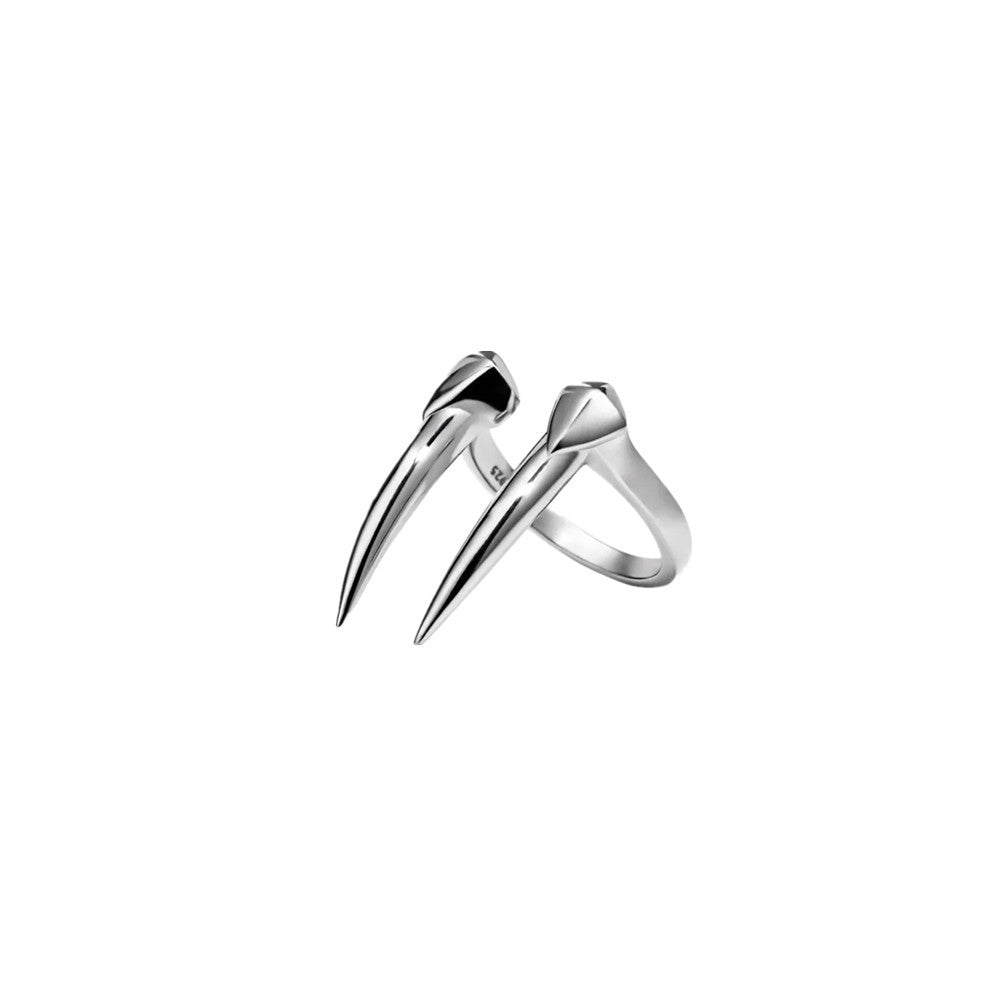Gothic Black Skull Ring for Men Women