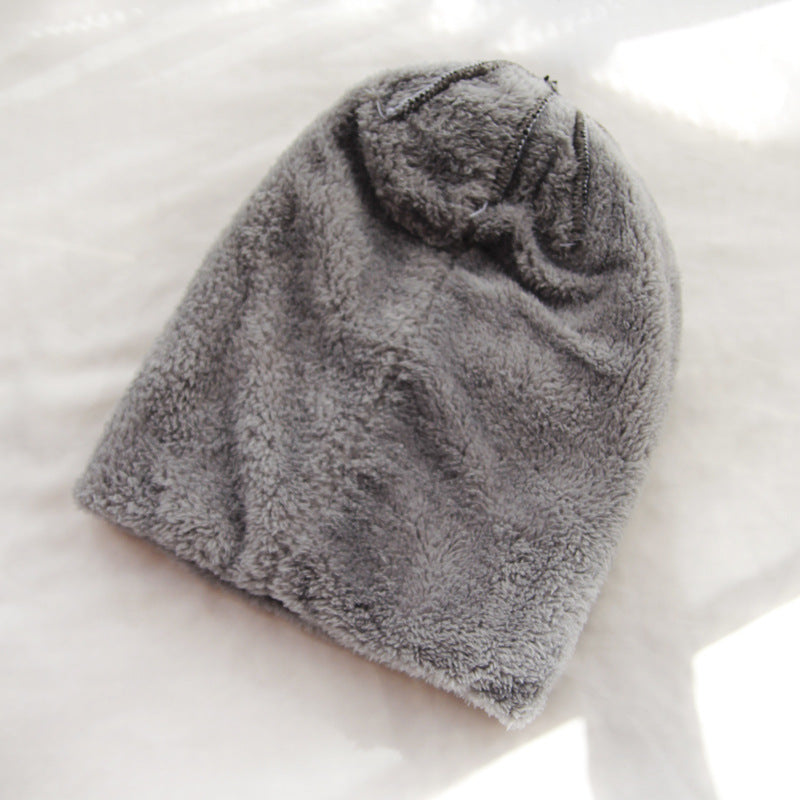 Winter Fleece Outdoor Windproof Ear Muff Head Cap Warm Plush Hat