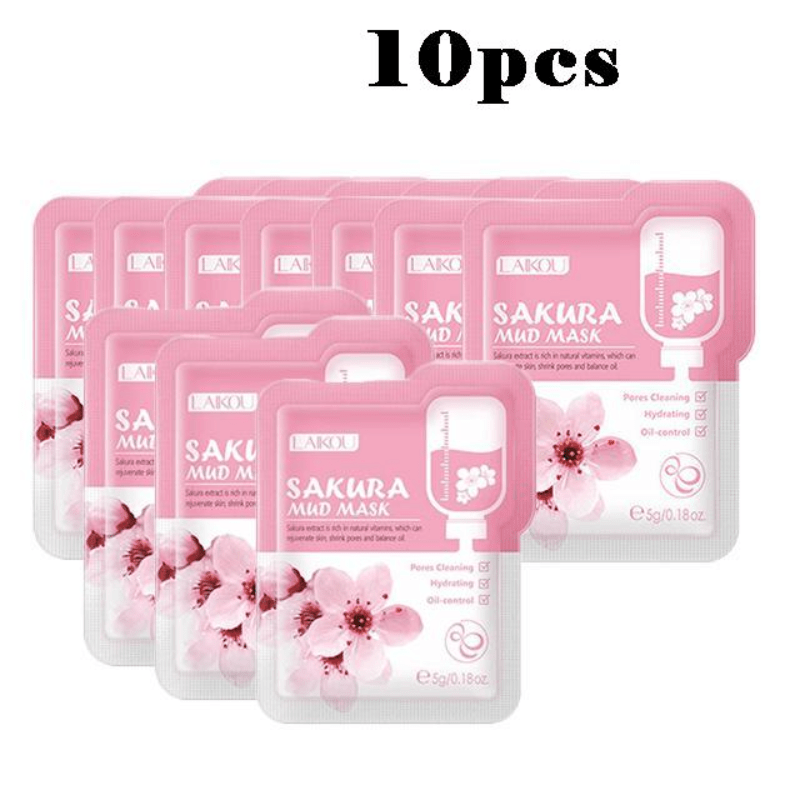 LAIKOU Sakura Mud Mask Deep Cleansing Pore Shrinking