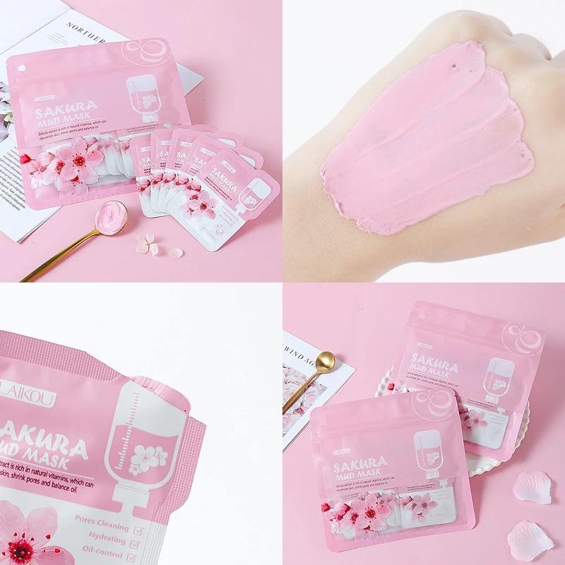 LAIKOU Sakura Mud Mask Deep Cleansing Pore Shrinking