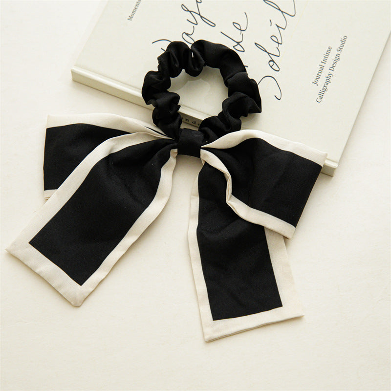 Bow Knot Hair Tie Women's Head Rope Streamer Big Hair Tie And Gentle Headdress
