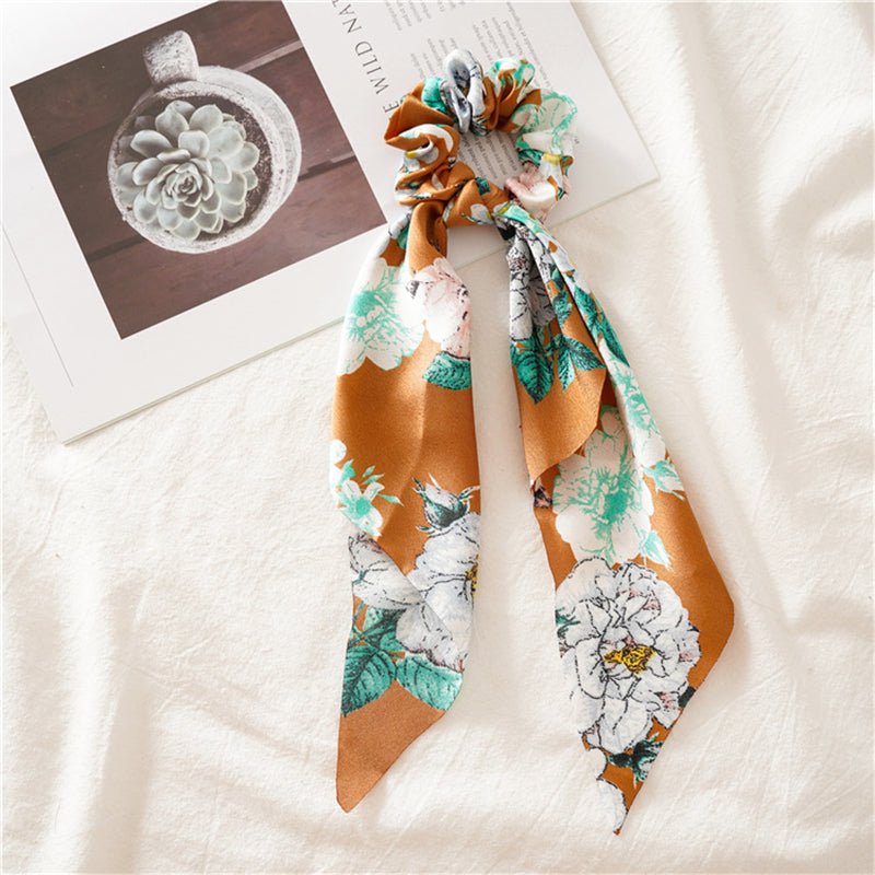 Silk Flower Scrunchies Hair Accessories Hair Ties Bridesmaid Proposal