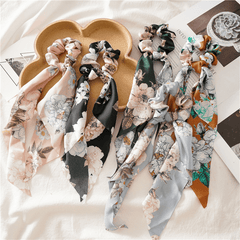 Silk Flower Scrunchies Hair Accessories Hair Ties Bridesmaid Proposal