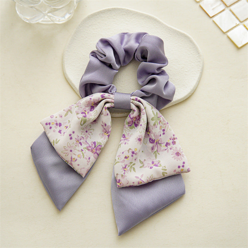 Boho Floral Scarf Scrunchies Hair Ribbons Hair Ties