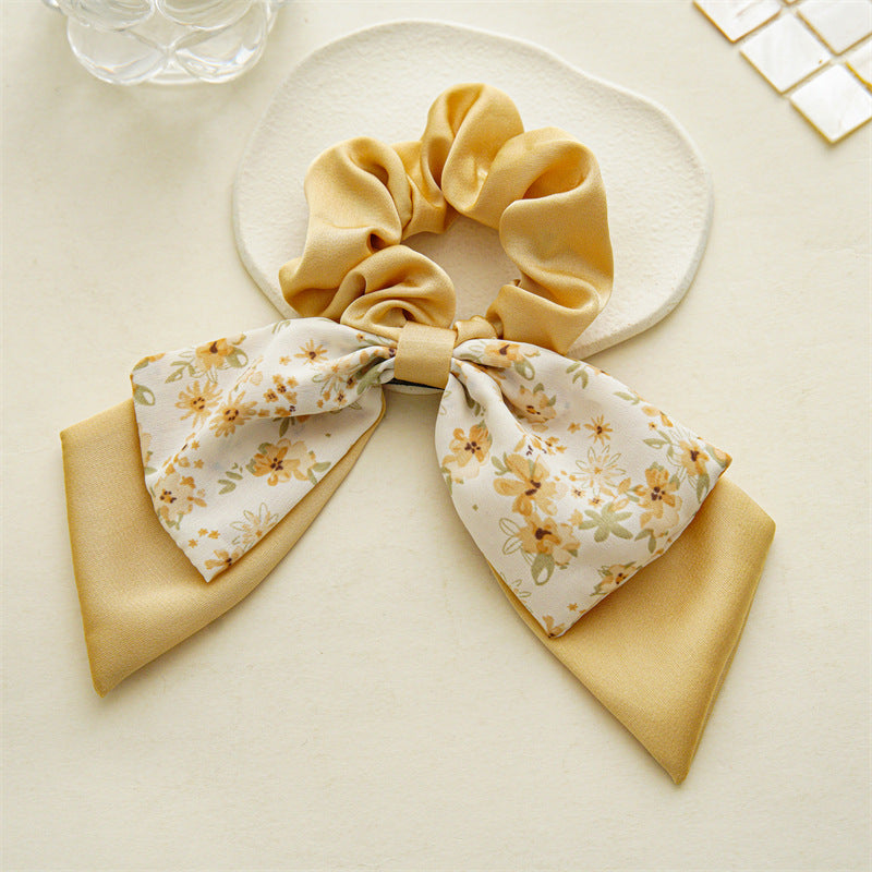 Boho Floral Scarf Scrunchies Hair Ribbons Hair Ties