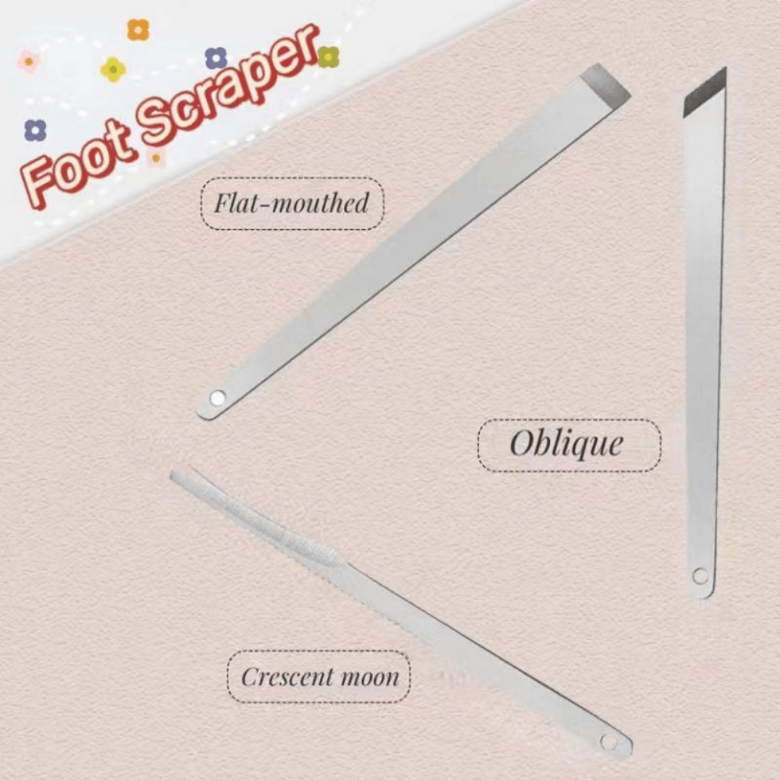 3 Pcs Dead Skin Removal Feet Scraper Foot Care Tool