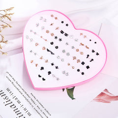 36 Pairs Mixed Hair Stud Earrings Set Women's Jewelry Women's Accessories