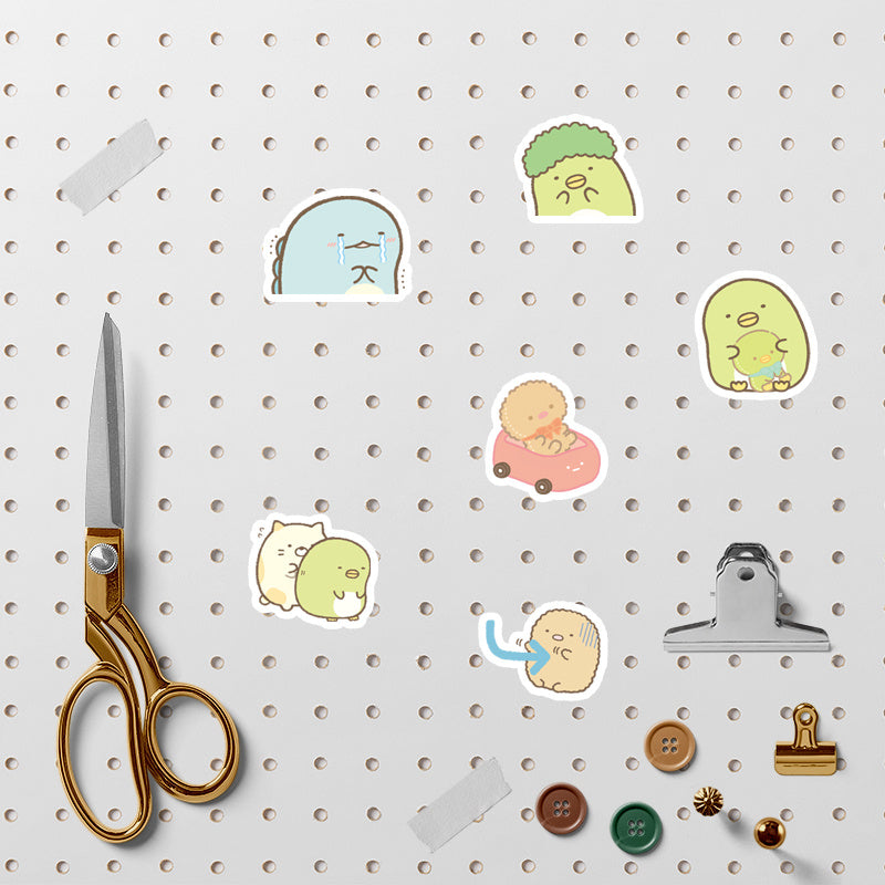 100pcs Cartoon Expression Stickers for Computer Student DIY Stationery