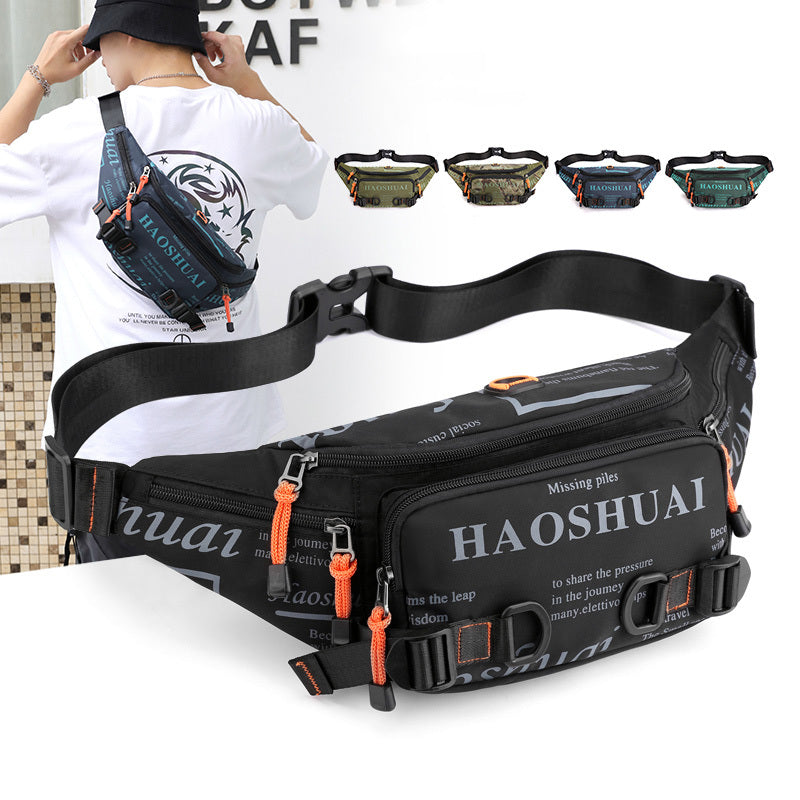 Letter Waist Bag Casual Nylon Waist Packs Unisex Belt Bag Fanny Pack