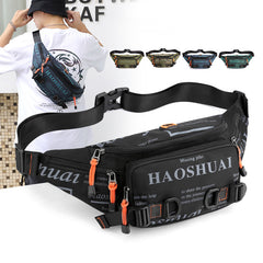 Letter Waist Bag Casual Nylon Waist Packs Unisex Belt Bag Fanny Pack
