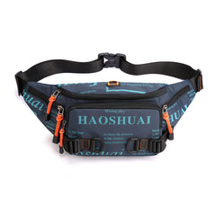 Letter Waist Bag Casual Nylon Waist Packs Unisex Belt Bag Fanny Pack