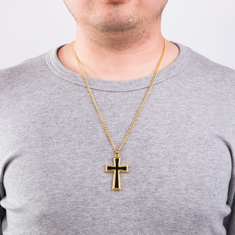 Men's Creative Cross Hip Hop Necklace