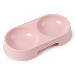 Stainless Steel Double Pet Bowls For Dogs And Cats Non Skid Base