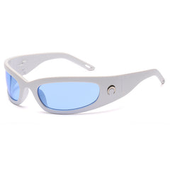 Moon Rectangle Sunglasses Futuristic Technology Style Sun Glasses