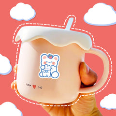 90pcs Brownie Girls Stickers for DIY Stationery & Computer Decorations