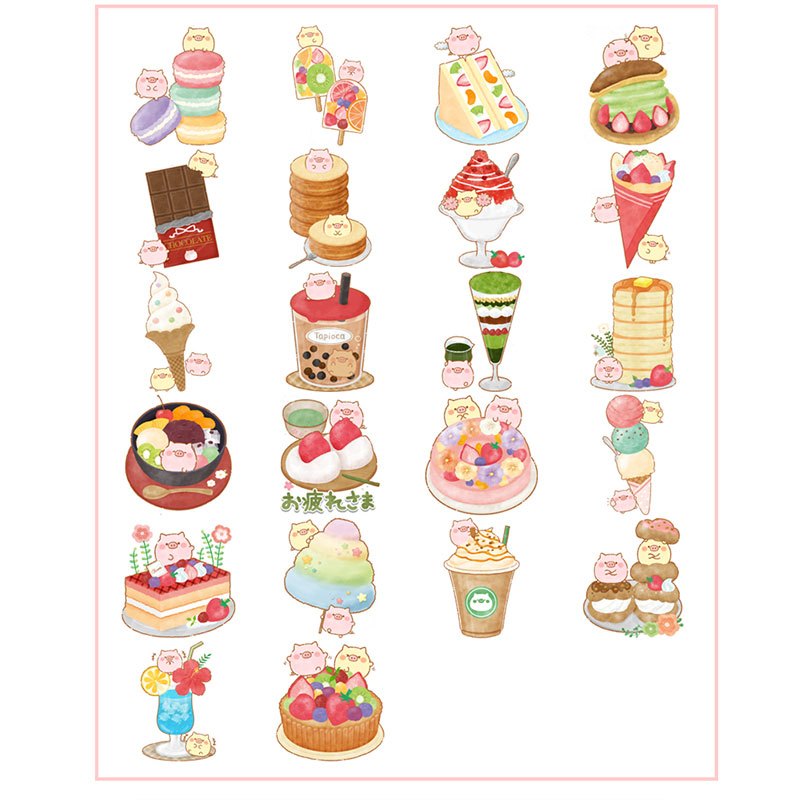 44 Adorable Pig Stickers for DIY Projects & Stationery