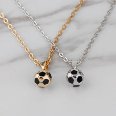 Football Link Chain Soccer Necklace Pendant