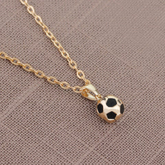 Football Link Chain Soccer Necklace Pendant