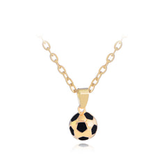 Football Link Chain Soccer Necklace Pendant