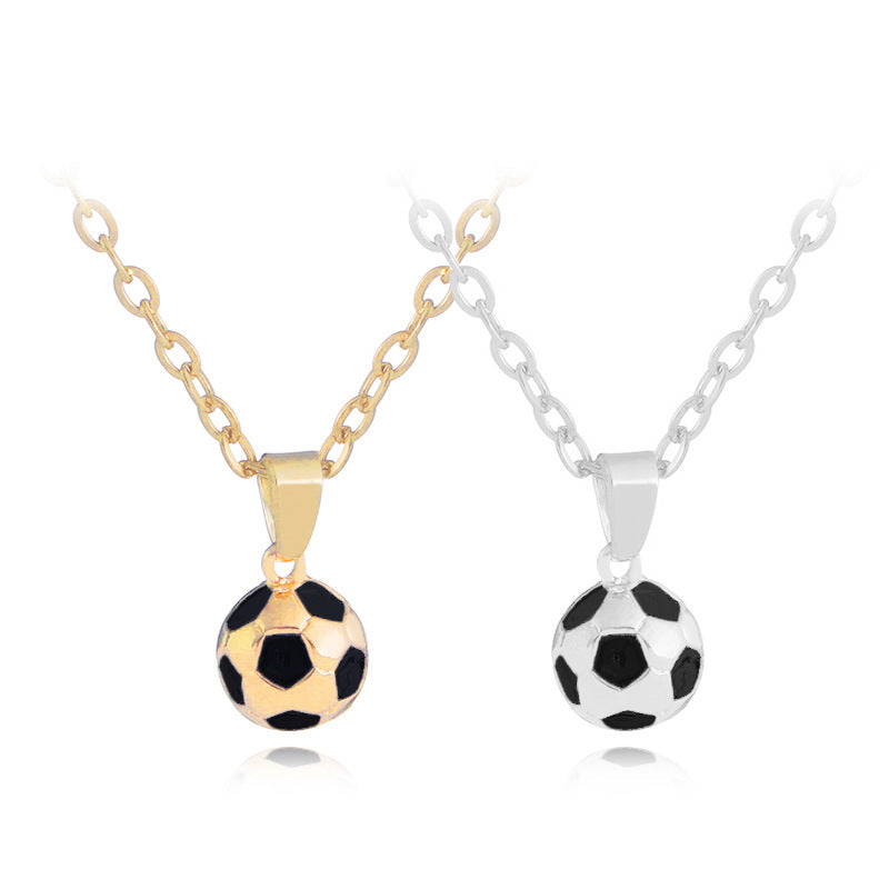 Football Link Chain Soccer Necklace Pendant