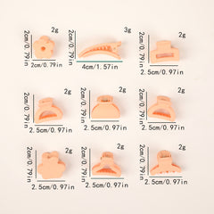 10Pcs Hair Clips Mix Octopus Clip Non-slip Girls Women Acrylic Jaw Clips