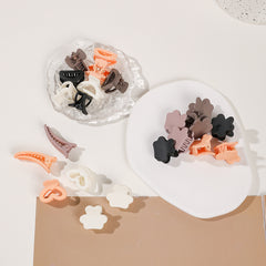 10Pcs Hair Clips Mix Octopus Clip Non-slip Girls Women Acrylic Jaw Clips