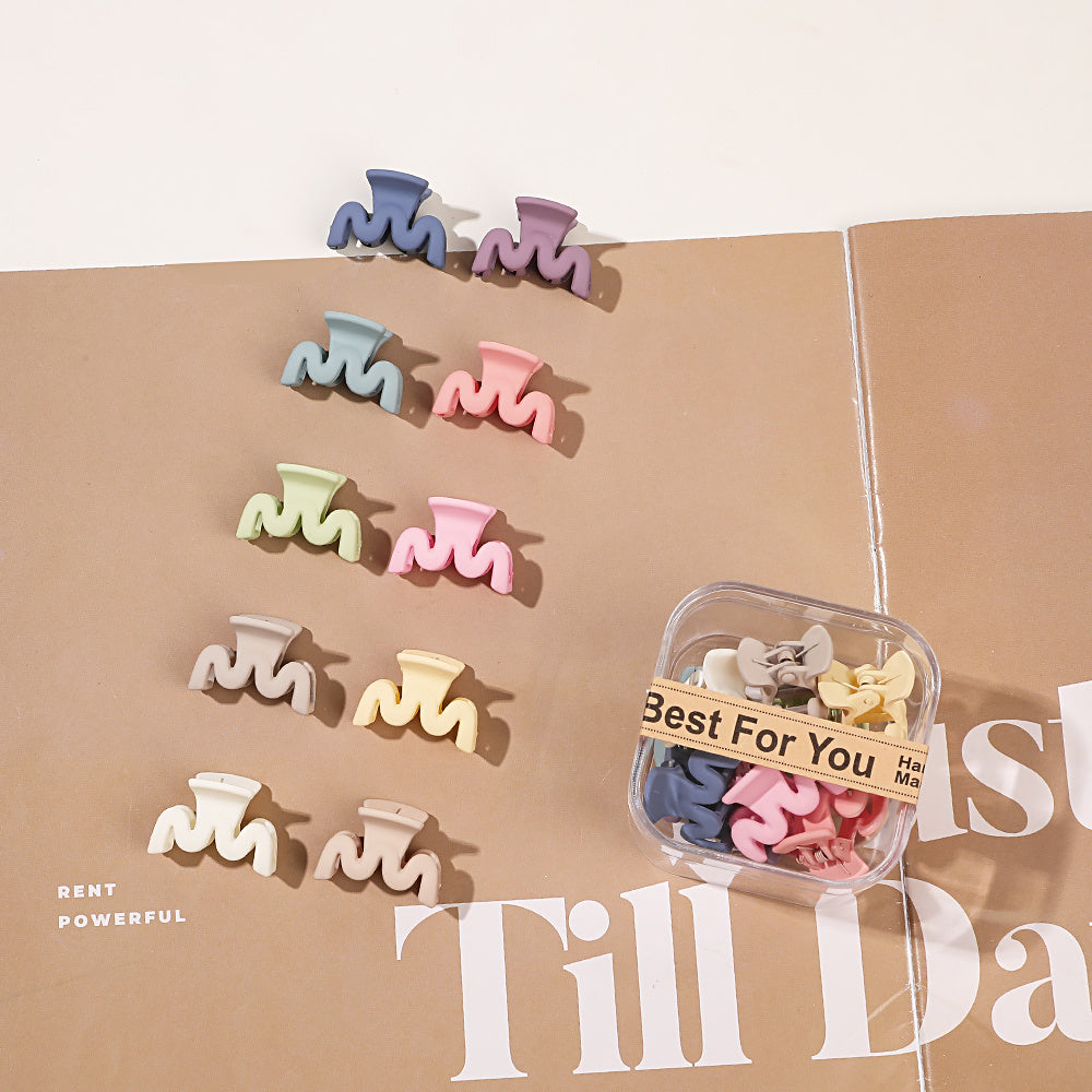 10Pcs Hair Clips Mix Octopus Clip Non-slip Girls Women Acrylic Jaw Clips