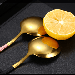 4pcs Stainless Steel Cutlery Set with Travel Case Spoon Fork Chopsticks