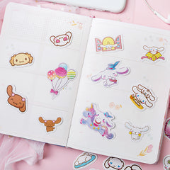 100pcs Big Ear Dog Stickers DIY Stationery Computer Student Stationery