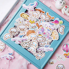100pcs Big Ear Dog Stickers DIY Stationery Computer Student Stationery