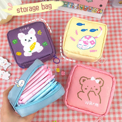 Sanitary Napkin Storage Bag Organizer Cosmetic Bag