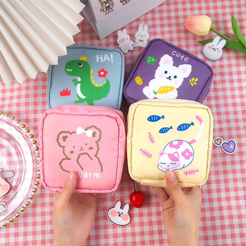 Sanitary Napkin Storage Bag Organizer Cosmetic Bag