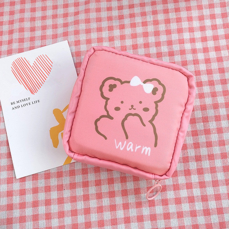 Sanitary Napkin Storage Bag Organizer Cosmetic Bag