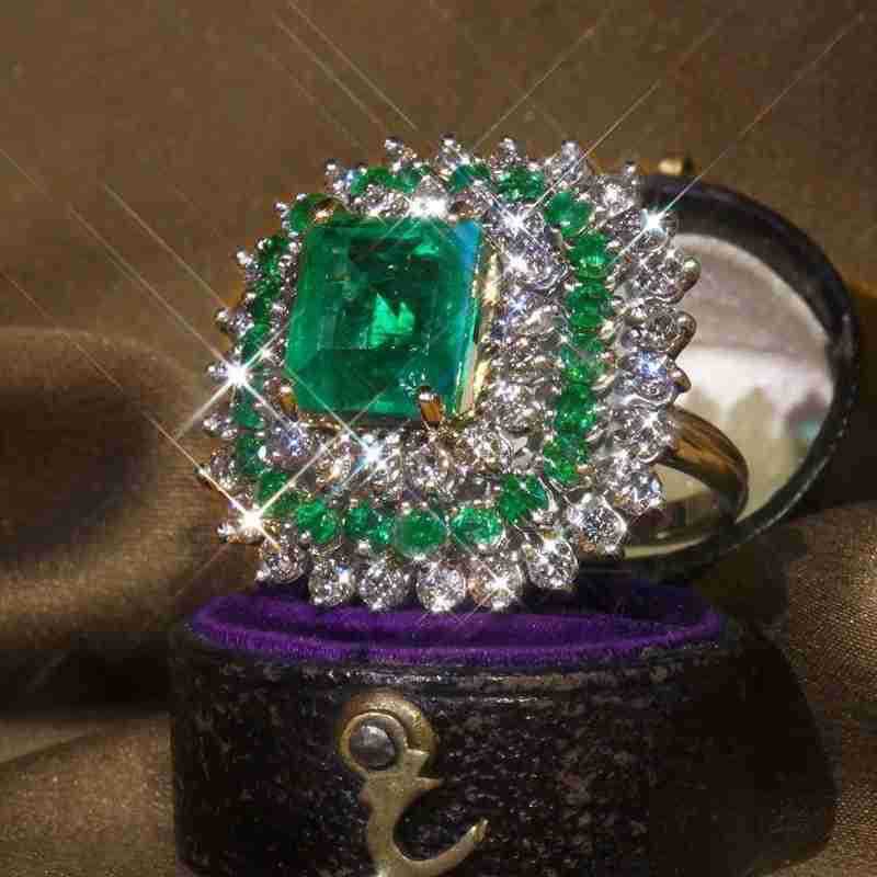 Vintage Ring Women Bridal Gift Size US 5 11