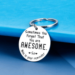 Mens Funny Inspirational Keychain BFF Graduation Gift