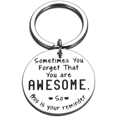 Mens Funny Inspirational Keychain BFF Graduation Gift